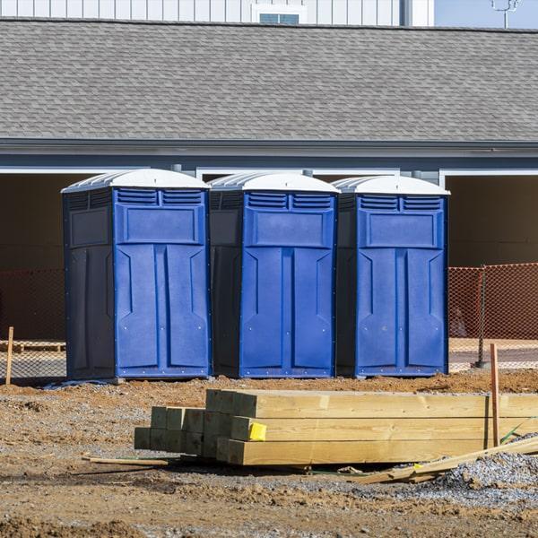 Heavy-duty construction site porta potty in Carrollton, Texas