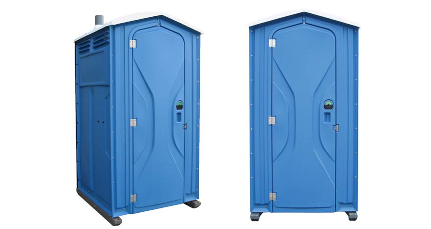 Long-term porta potty units on site in Carrollton, Texas